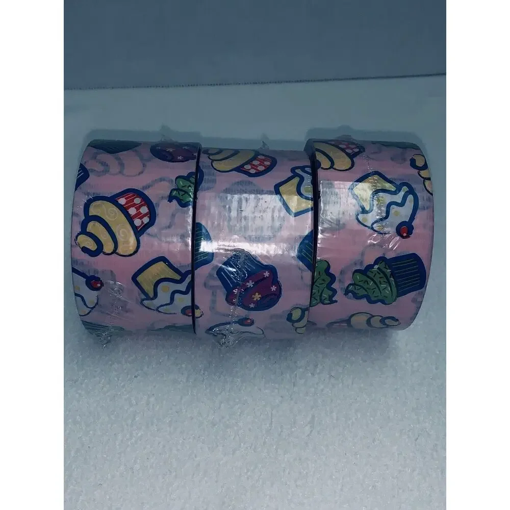 Lot of 3 Duct Tape Cupcake Fashion 1.88